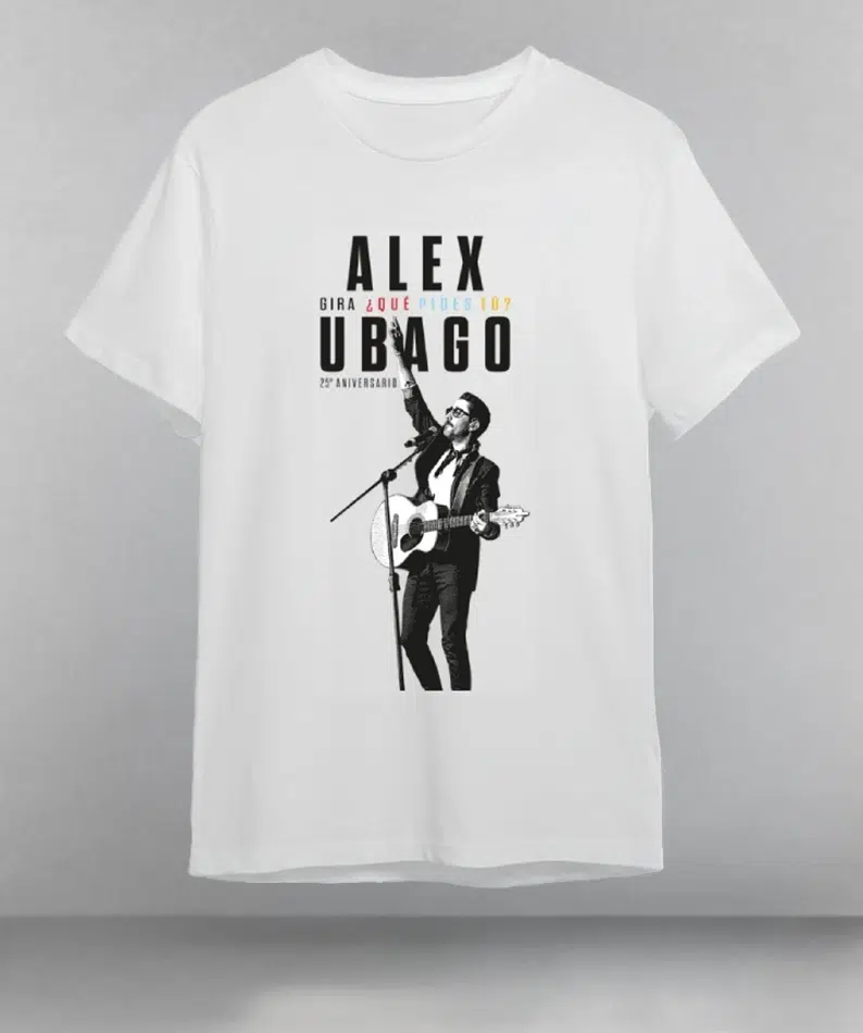 Camiseta blanca GIRA ALEX UBAGO Y FOTO