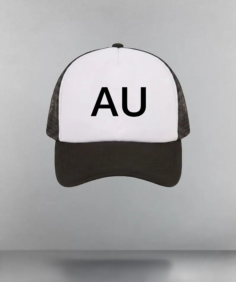 Gorra blanco y negro AU