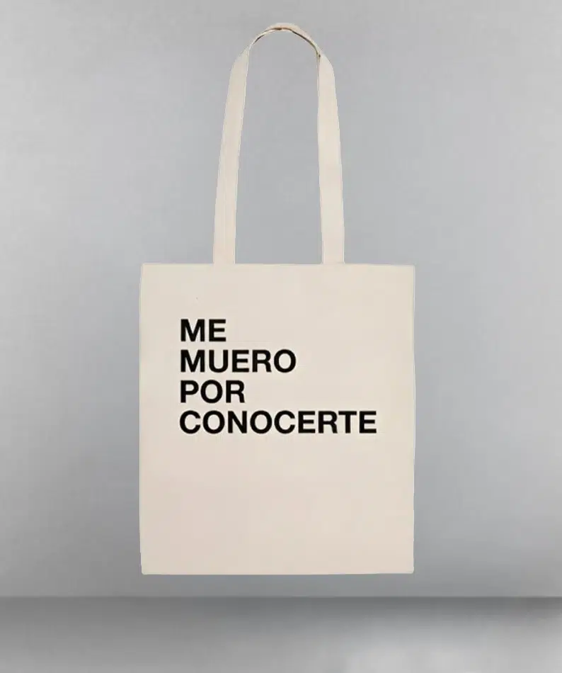 Tote Bag natural ME MUERO POR CONOCERTE